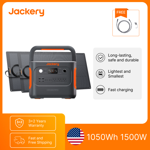 Solar Emergency Charger - Przenośna stacja zasilania Jackery E1000AC 1050Wh