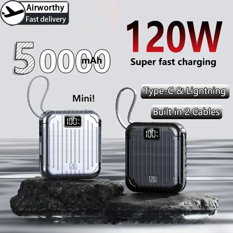 Solar Emergency Charger - Mini Kompaktowy Wygodny PowerBank 50000mAh PD20W