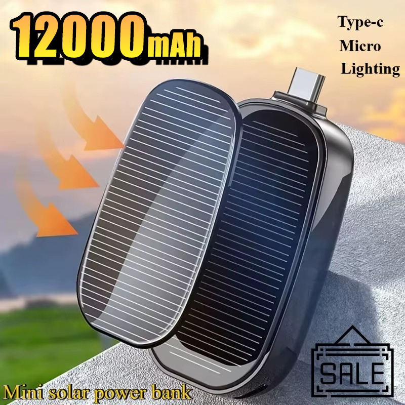 Solar Emergency Charger - Awaryjny solarny mini power bank, przenośna