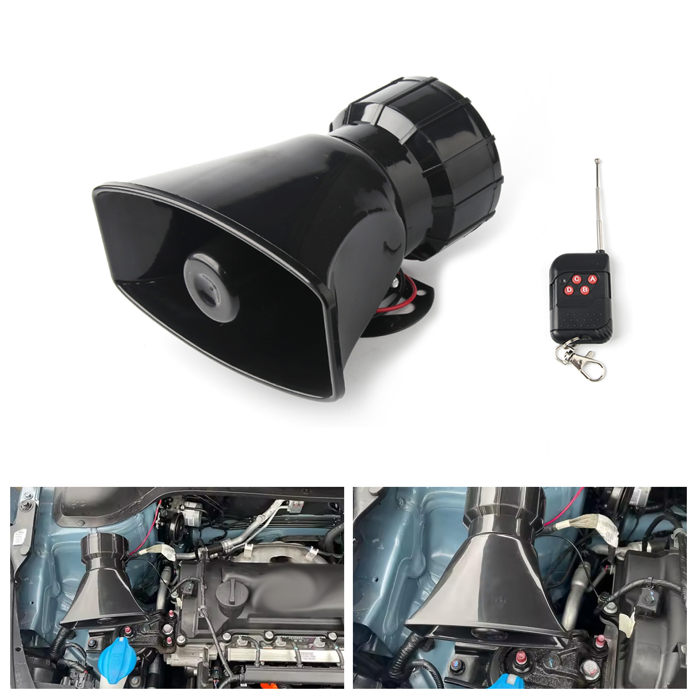 Emergency Whistle Loud - Głośnik 12V 130dB Bezprzewodowa Elektroniczna Syrena